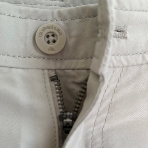 Quiksilver Tan/Green Cargo Shorts Knee Length Snap Close Cargo Pocket Waist 24 - Picture 4 of 14